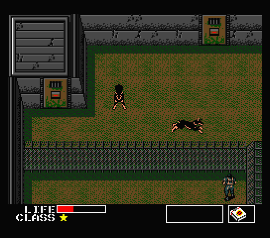 Metal Gear MSX Screenshot: Looks like a dead end...