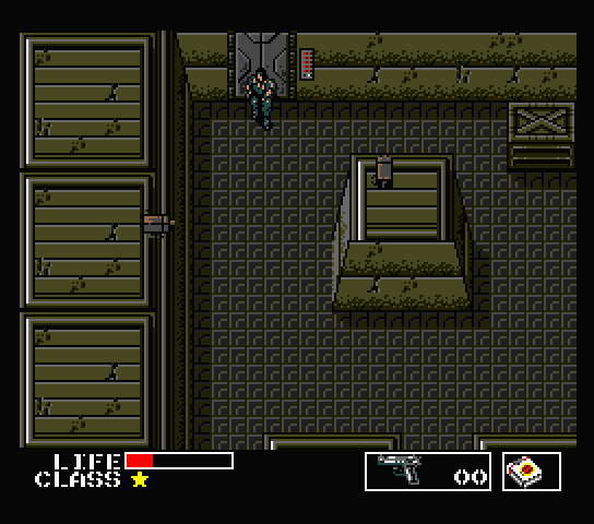 Metal Gear MSX Screenshot: Watch out for the security system!