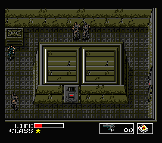 Metal Gear MSX Screenshot: Looks like a dead end...for now!