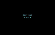 Aigina's Prophecy for Commodore 64 - Game over. Continue?