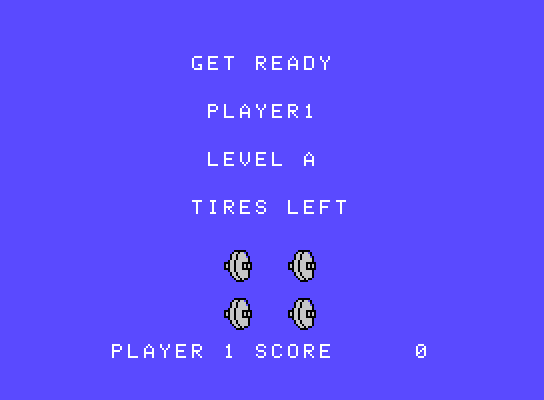 B.C. II: Grog's Revenge ColecoVision Screenshot: Get ready player 1!