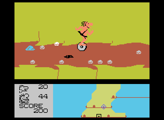 B.C. II: Grog's Revenge ColecoVision Screenshot: Collecting clams...