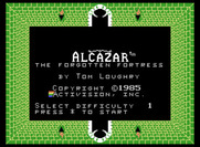 Alcazar: The Forgotten Fortress for ColecoVision - Title screen.