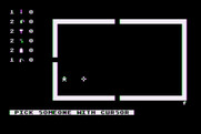 Space Station Zulu for Atari 8-bit - Room closeup; pick someone with the cursor...
