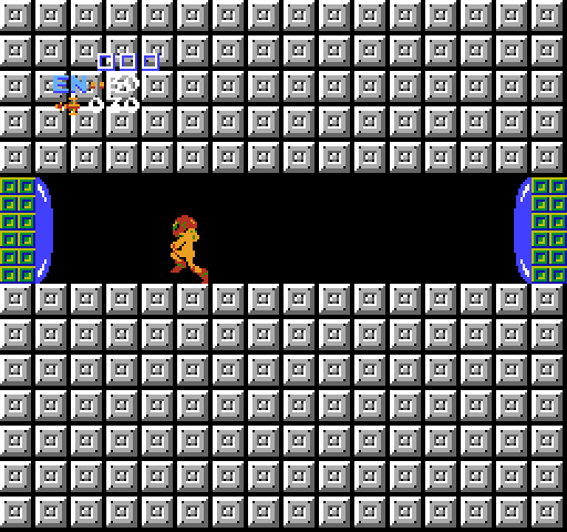 Metroid NES / Famicom Screenshot: Running from one door to the next...