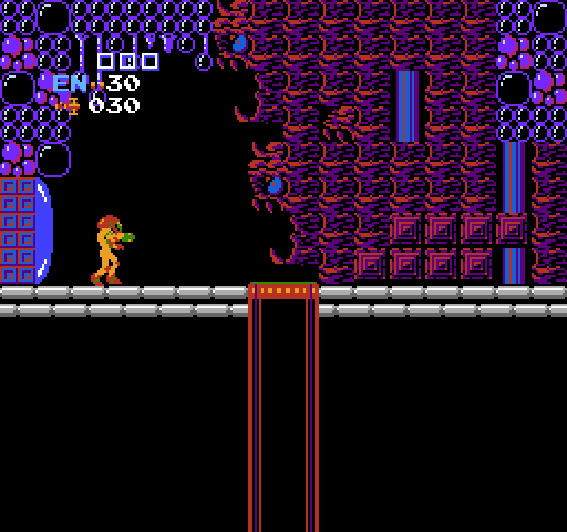 Metroid NES / Famicom Screenshot: The elevator to anothe realm...