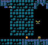Metroid for NES / Famicom - Rolling through a small space...