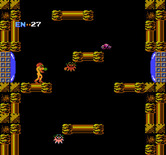Metroid for NES / Famicom - Shooting at a creature...