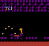 Metroid for NES / Famicom - Avoid those things leaping out of the red door.