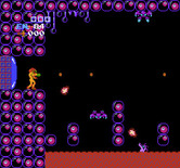 Metroid for NES / Famicom - Don't fall in the lava here...it drains energy quickly!