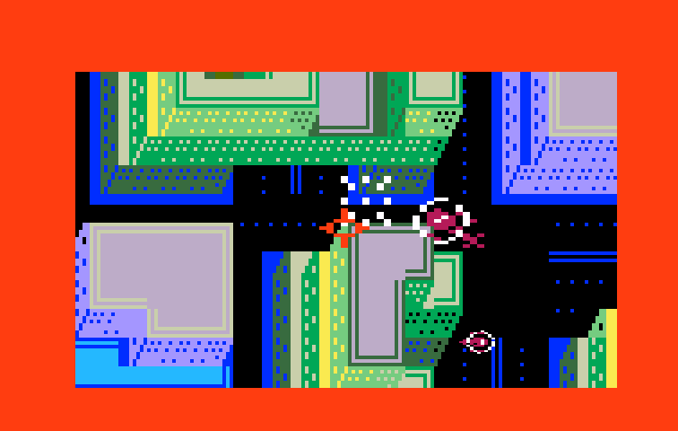 Hover Force Intellivision Screenshot: I'm under attack!