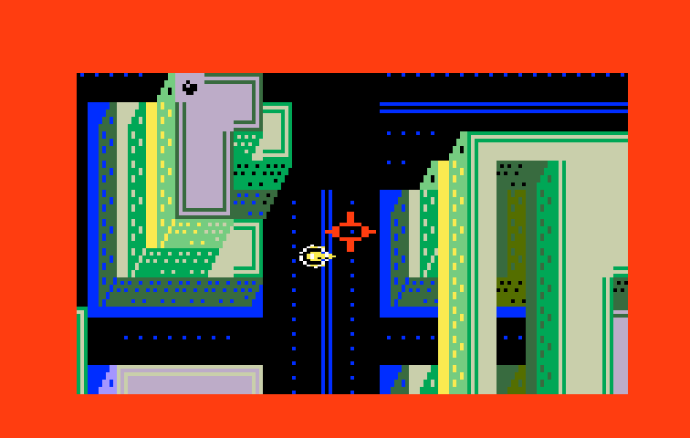Hover Force Intellivision Screenshot: Another opponent spotted!