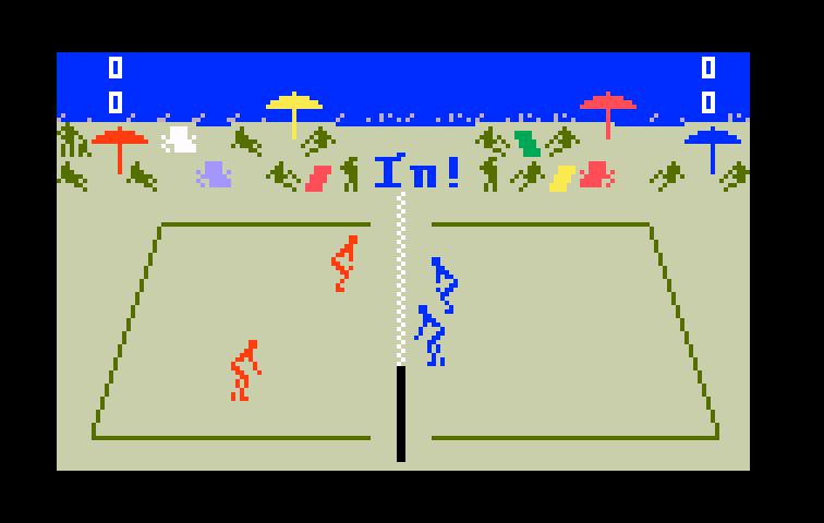 Spiker! Super Pro Volleyball Intellivision Screenshot: It's in!