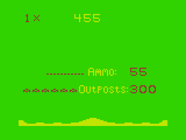 Defense Dragon 32/64 Screenshot: Round completed! (alternate colors).