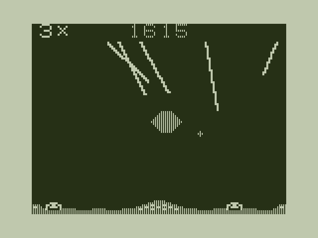 Defense Dragon 32/64 Screenshot: I need to protect my few remaining cities (default colors).