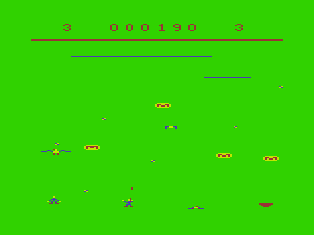 Dragon Hawk Dragon 32/64 Screenshot: Blasting creatures...and here comes the Dragon Hawk!