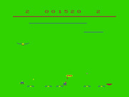 Dragon Hawk for Dragon 32/64 - Be careful with all of those creatures at the bottom of the screen!