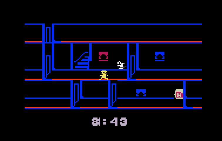Kool-Aid Man Intellivision Screenshot: Exploring this building...