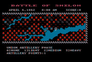 Battle of Shiloh, The for Atari 8-bit - Exploring the map...