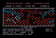 Battle of Shiloh, The for Atari 8-bit - Battle in progress...