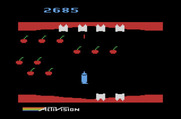 Plaque Attack for Atari 2600 - Cherries begin an attack.
