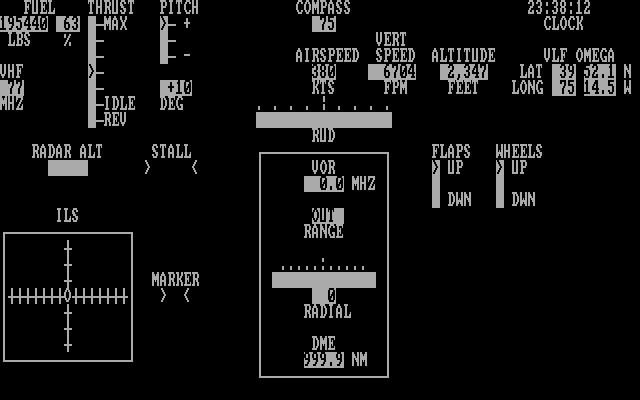 Jetset IBM PC/Compatibles Screenshot: Cruising...