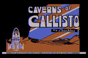 Caverns of Callisto for Atari 8-bit - Title screen.