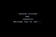Caverns of Callisto for Atari 8-bit - Origin Systems and Chuckles welcome you!