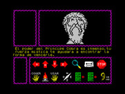 Cobra's Arc for ZX Spectrum - Talking with a wise old man...