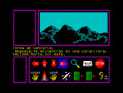 Cobra's Arc for ZX Spectrum - Entering the mountains...