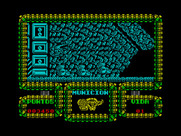 Meganova for ZX Spectrum - Flying out of a cave...