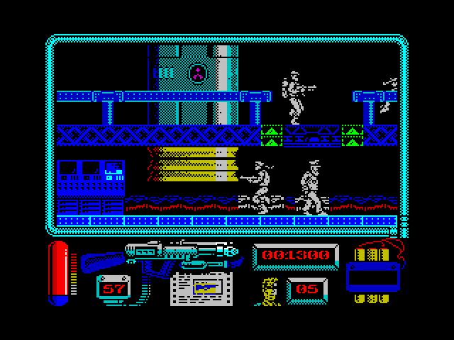 Navy Moves ZX Spectrum Screenshot: Enemy soldiers are everywhere!