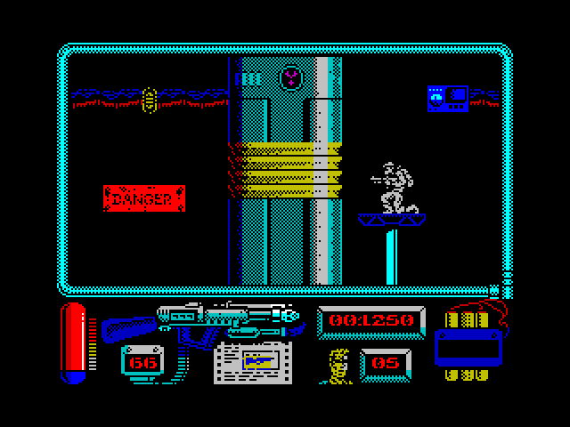 Navy Moves ZX Spectrum Screenshot: Danger ahead!