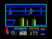 Navy Moves for ZX Spectrum - Running along the scaffolding...