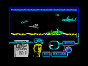 Navy Moves for ZX Spectrum - Underwater now; watch out for the sharks!