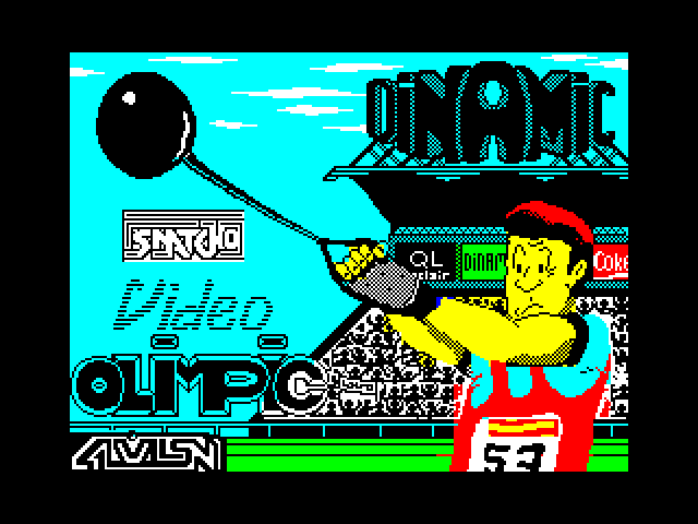 Video Olympics ZX Spectrum Screenshot: Loading screen.