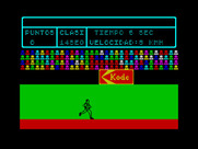 Video Olympics for ZX Spectrum - Running the 100m race...