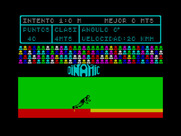 Video Olympics for ZX Spectrum - Time for the long jump...Oops, I fell!