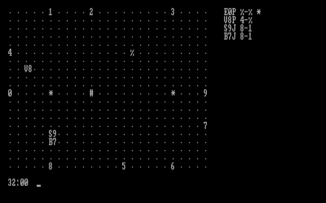 Air Traffic Controller IBM PC/Compatibles Screenshot: Here come some planes...