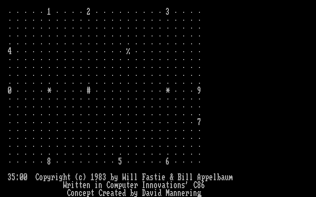 Air Traffic Controller IBM PC/Compatibles Screenshot: Title screen.