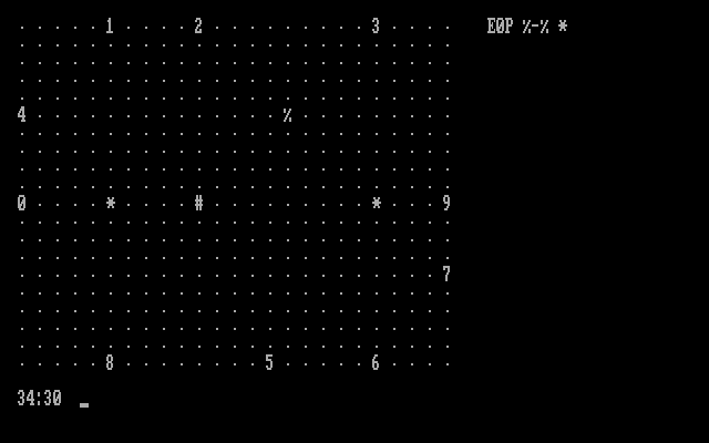 Air Traffic Controller IBM PC/Compatibles Screenshot: Game start.