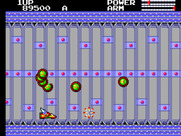 TransBot for Sega Master System - Opponents are circling above, be careful...