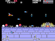 TransBot for Sega Master System - Firing with a weapons upgrade...