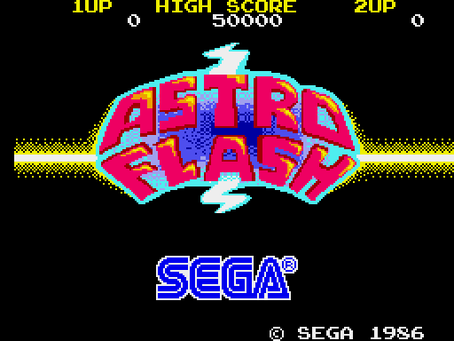 TransBot Arcade Screenshot: Title screen (Japanese version).