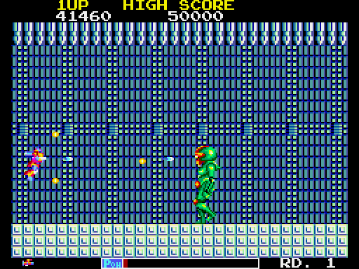 TransBot Arcade Screenshot: Another large boss.