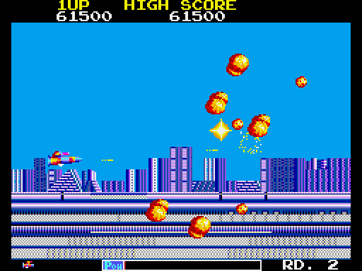 TransBot Arcade Screenshot: Back above ground again.