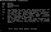 Maiden for IBM PC/Compatibles - An overview of some other commands available