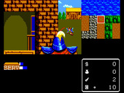 Miracle Warriors: Seal of the Dark Lord for Sega Master System - Entering a town...