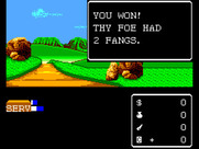 Miracle Warriors: Seal of the Dark Lord for Sega Master System - I won this round!
