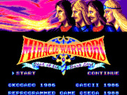 Miracle Warriors: Seal of the Dark Lord for Sega Master System - Title screen.